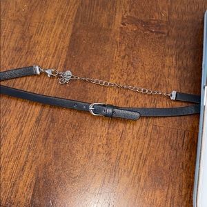 Black choker necklace